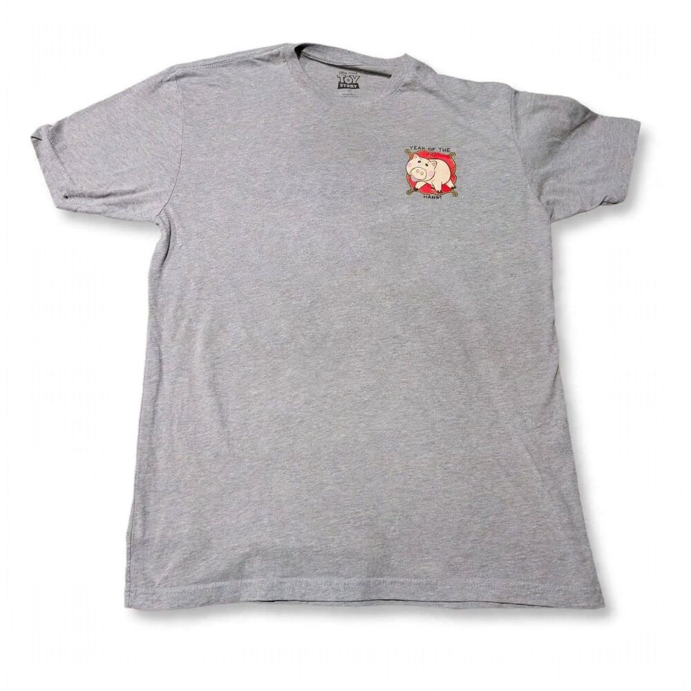 Disney Pixar Toy Story 2019 Calendar Year of Pig T Shirt Mens Large Heather Gray